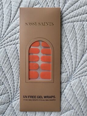 Sassy Saints UV-Free Gel Nail Wraps — Peach Perfect
